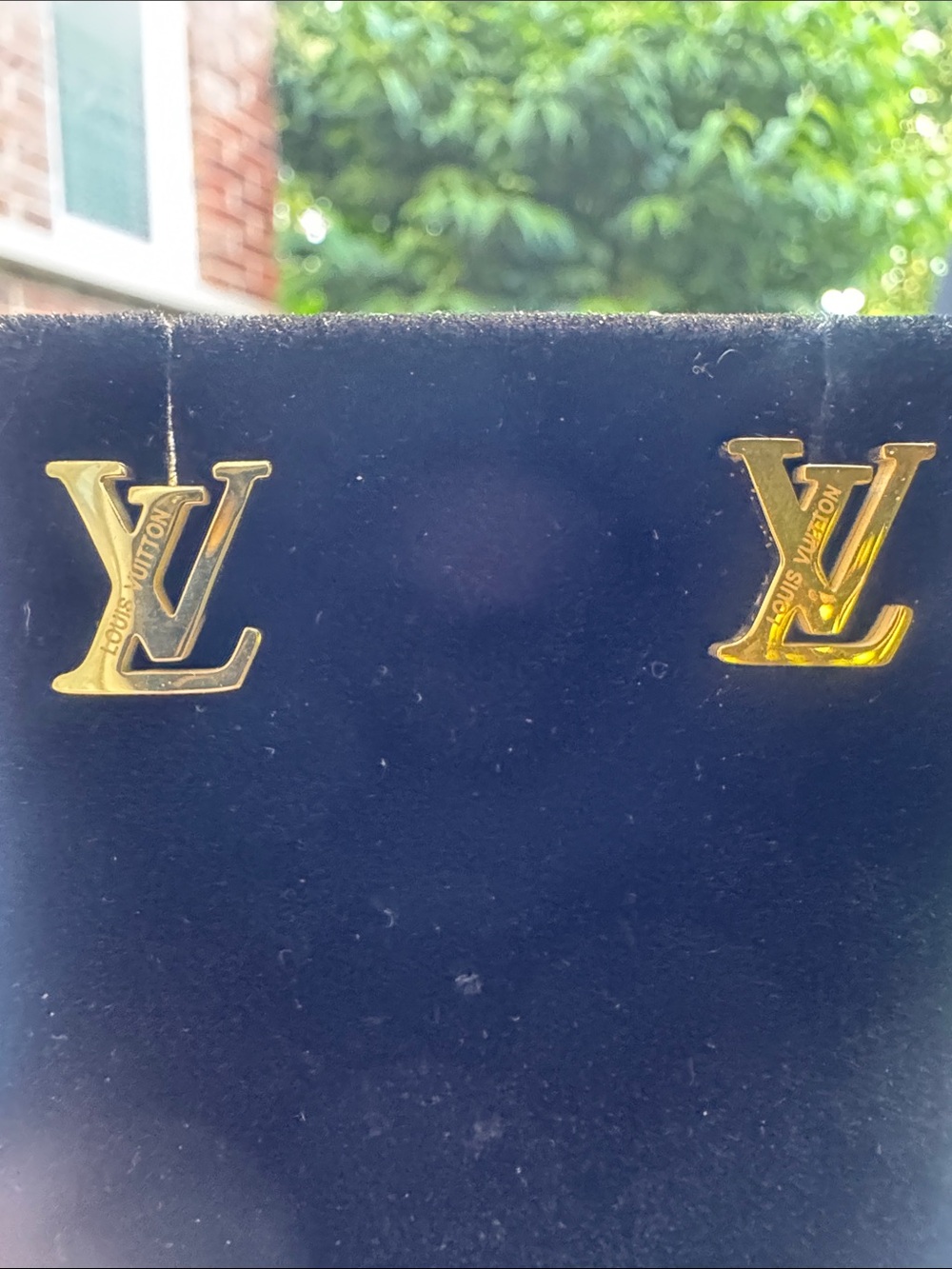 Earrings Gold-tone Monogram Stud Earrings